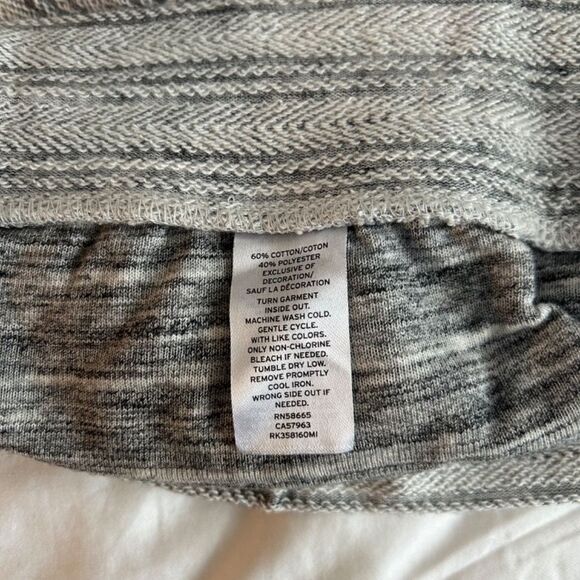 Melrose and Market Ruffle Trim Shabby Chic Grey Shorts - Picture 5 of 5